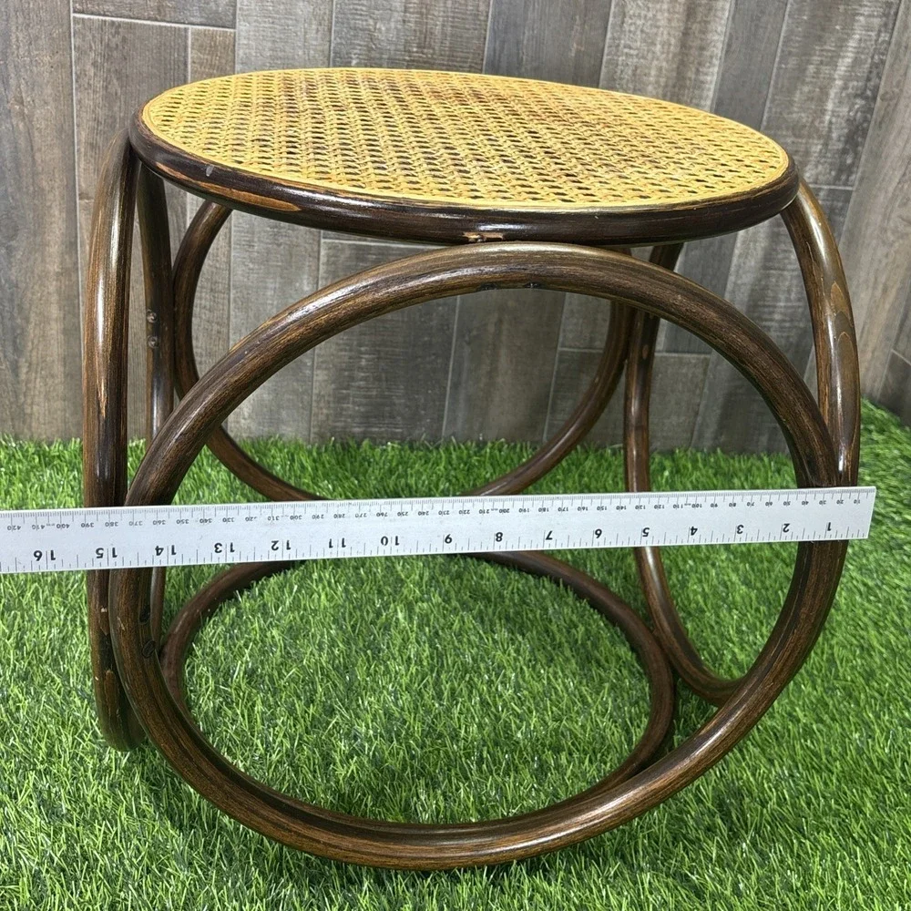 Bentwood rocker footrest only rare wood wicker rattan